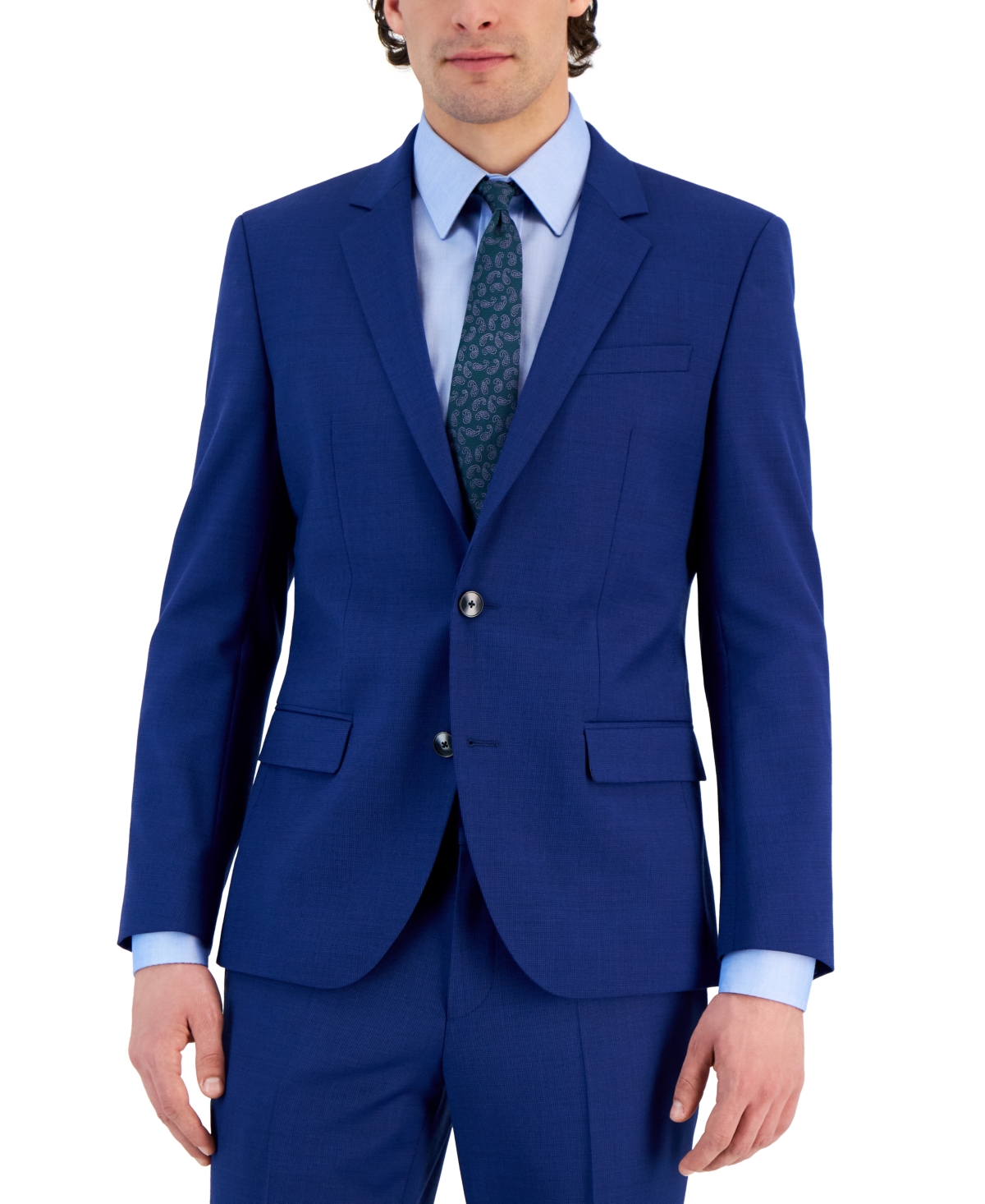 Hugo By  Boss Men's Slim-fit Superflex Stretch Suit Jacket In Medium Blue