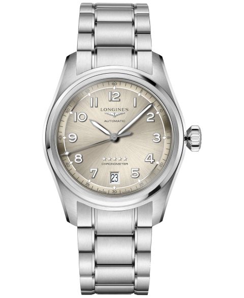 Женские часы Longines Swiss Automatic Spirit Chronometer Stainless Steel Bracelet Watch 37mm