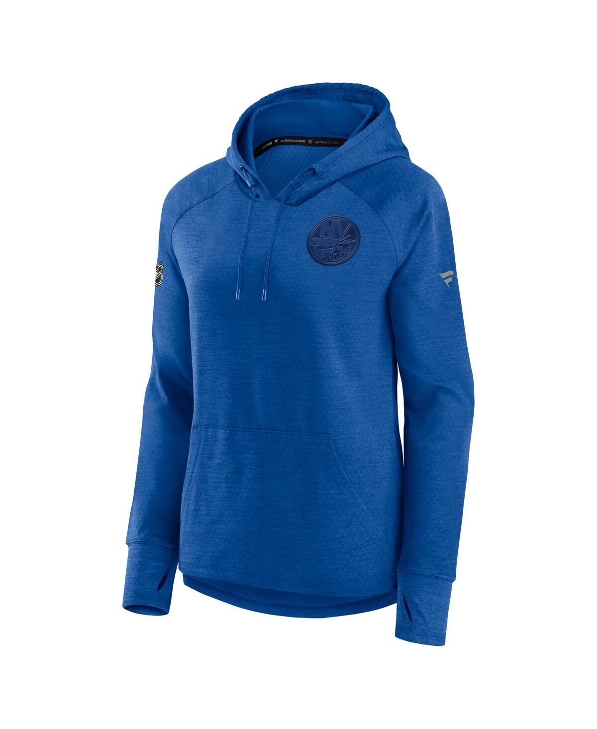 Fanatics Branded Royal New York Islanders Authentic Pro Road Performance Raglan Pullover Hoodie In Royal