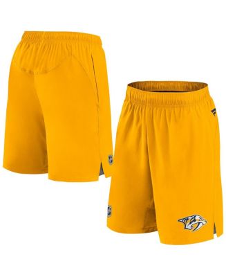 Men's Fanatics Gold Nashville Predators Authentic Pro Rink Shorts - Macy's