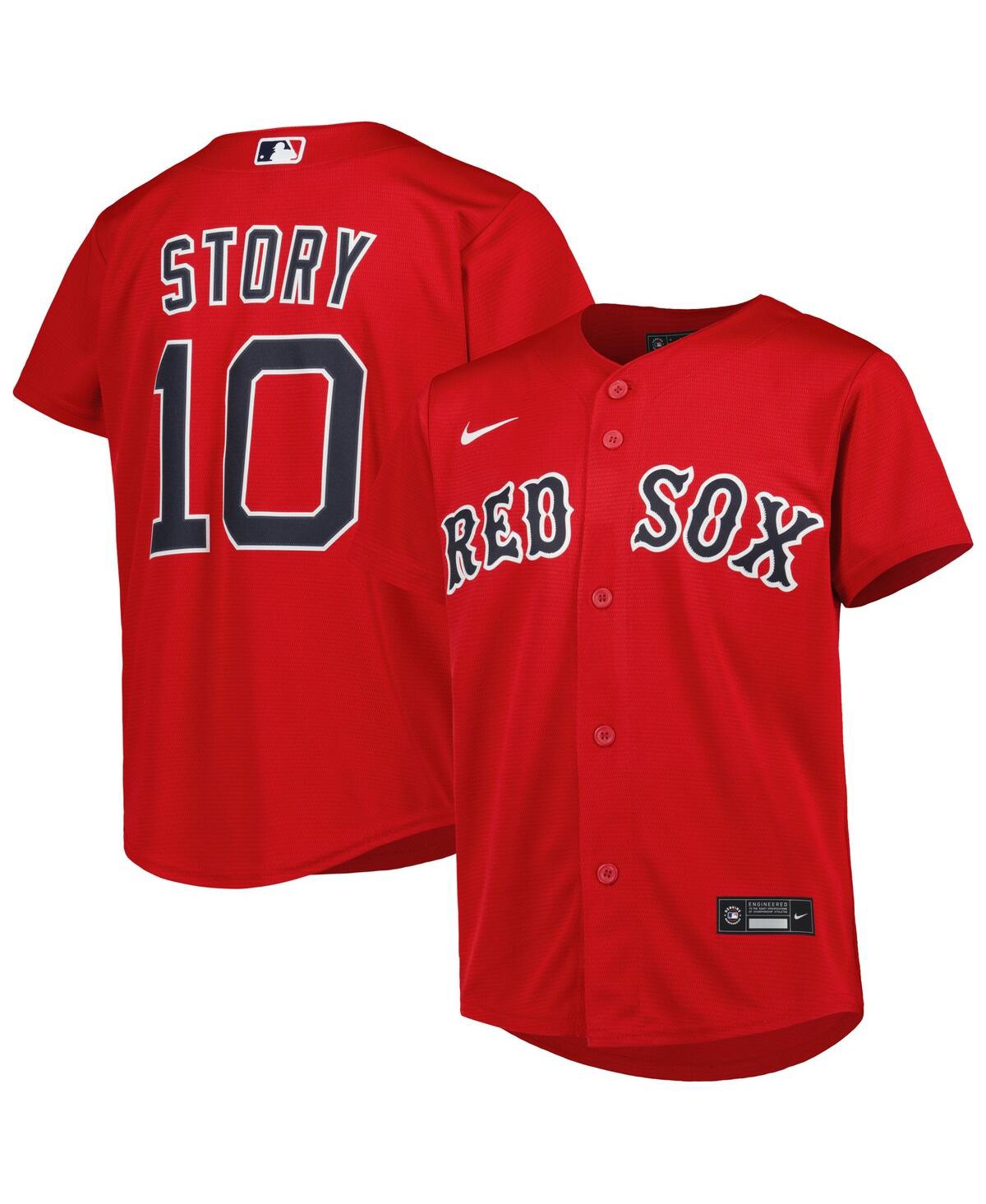 Big Boys and Girls Nike Trevor StoryBostonSox Alternate Replica Player Jersey - Red