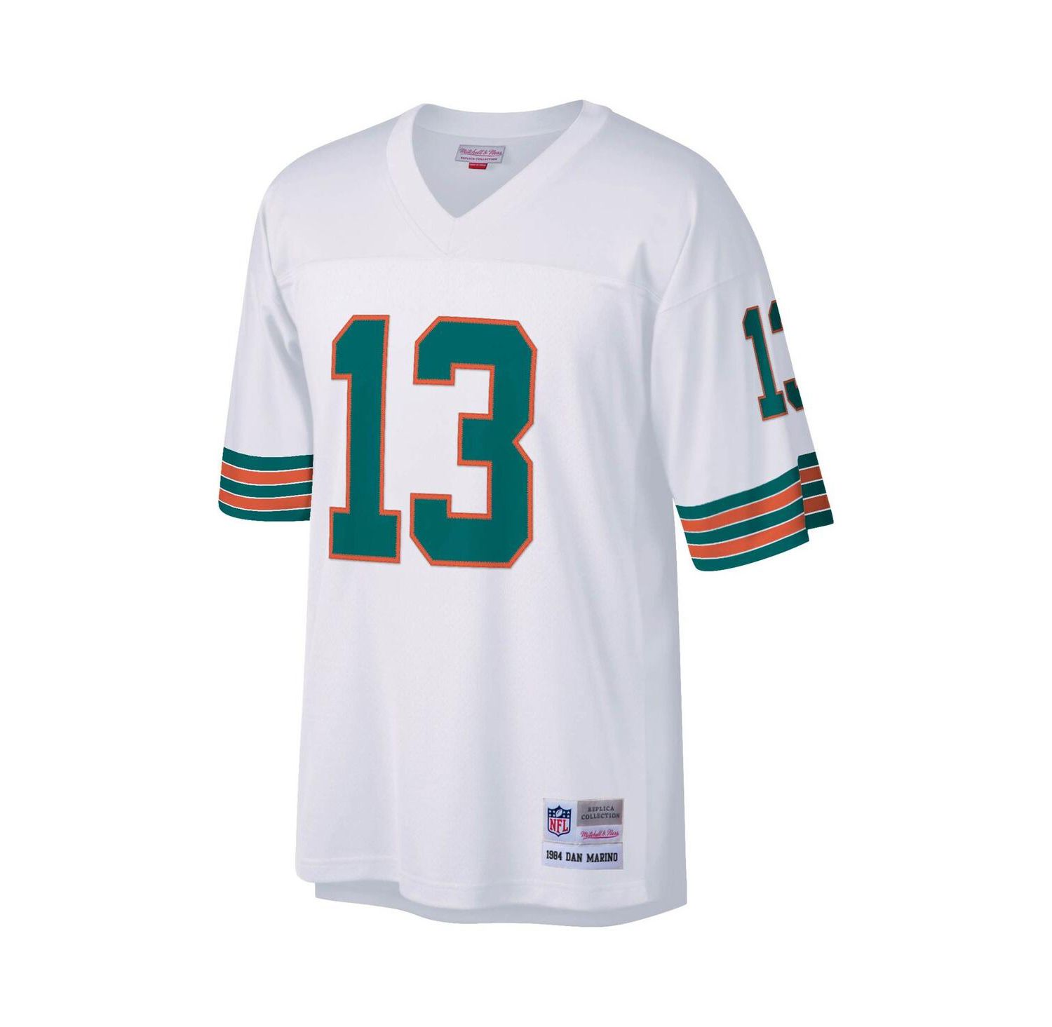 Men's Dan Marino White Miami Dolphins Big and Tall 1984 Retired Player Replica Jersey