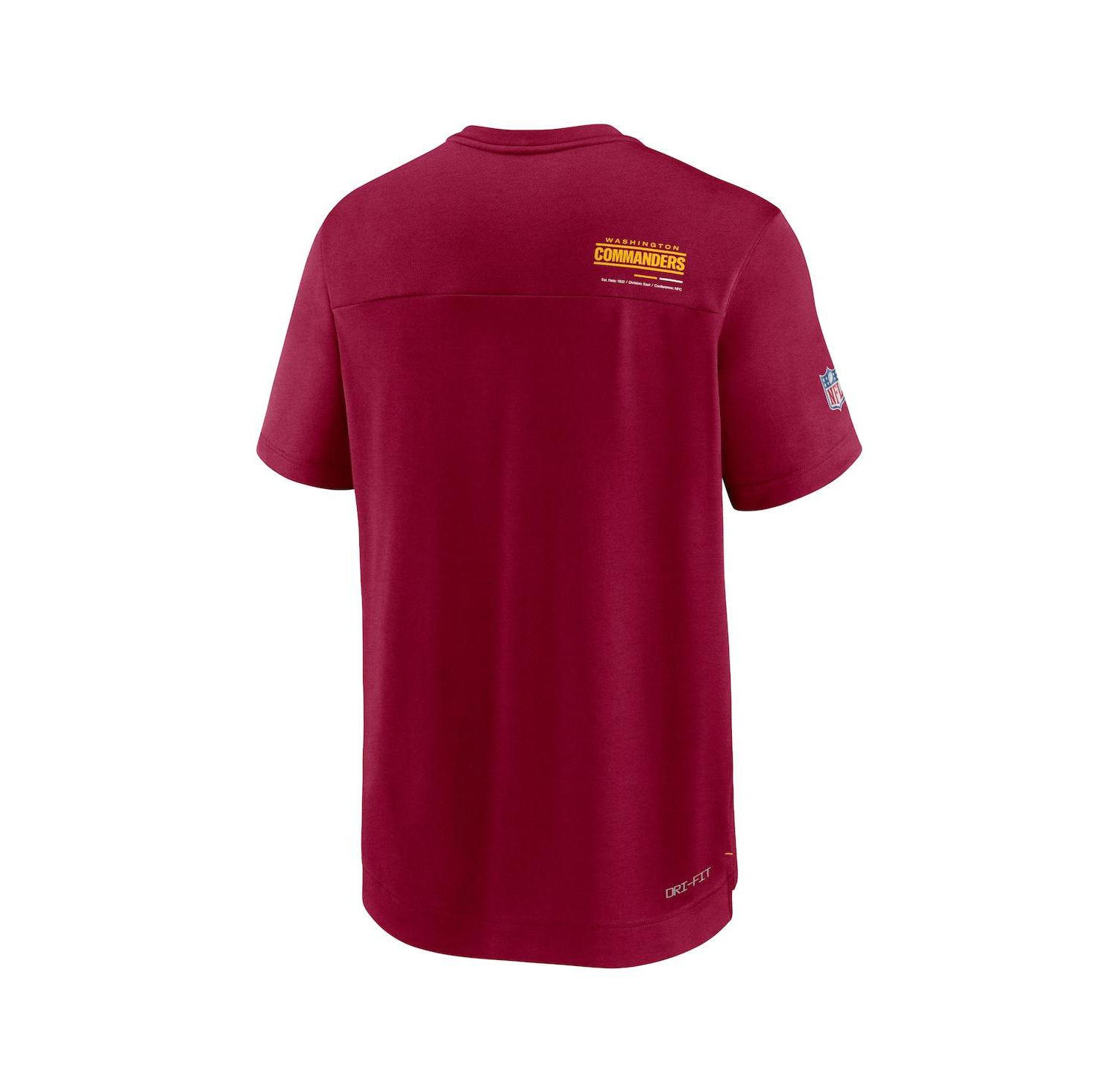 Men's Burgundy Washington Commanders Sideline Coach Chevron Lock Up Logo V-neck Performance T-shirt