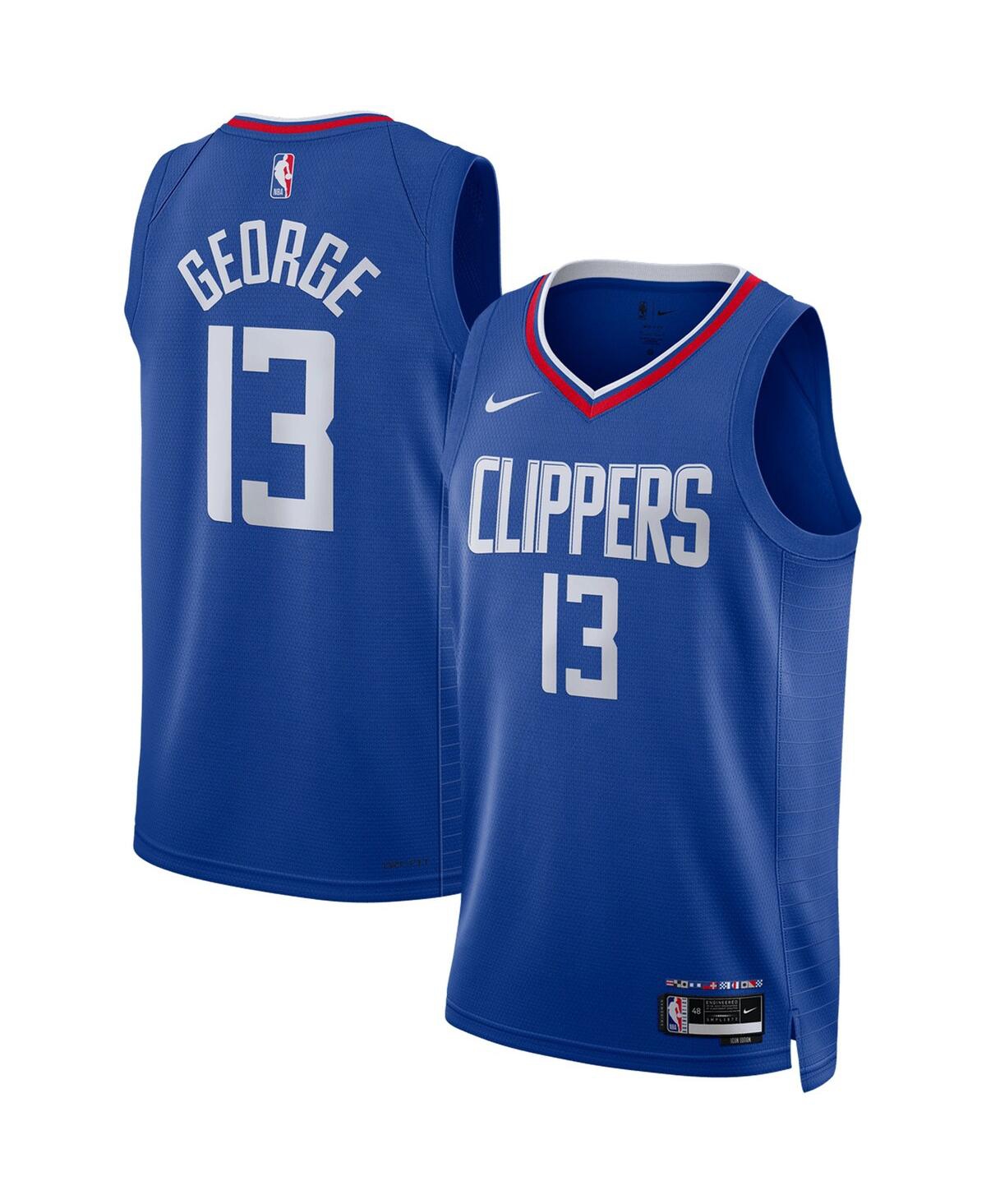 Unisex Nike Paul GeorgeLa Clippers Swingman Jersey - Icon Edition - Royal