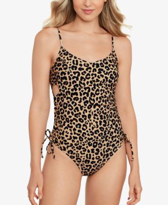 Salt Cove Juniors Lace Up Side One Piece Swimsuit Created For Macy s Macy s