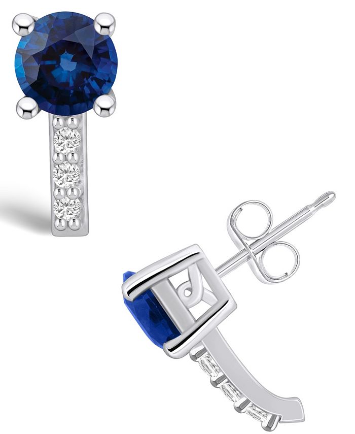 Macy's blue sapphire earrings store
