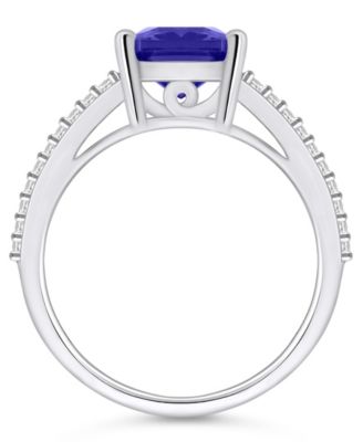 Tanzanite (3-1/7 Ct. t.w.) and Diamond (1/3 Ct. t.w.) Ring