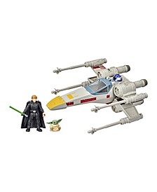 Mission Fleet Luke Skywalker Grogu X-wing Fighter-Mandalorian