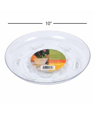 Super Plant Saucer, Plastic, Clear, 10in