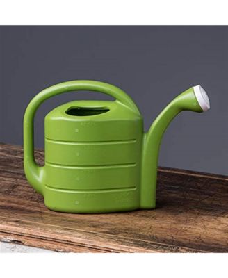 Deluxe Plastic Watering Can Green, 2 Gallons