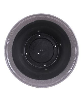 Logo Large Plastic Modern Planter Light Brown 14.5 Inches