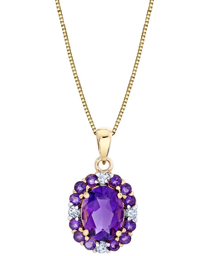 Amethyst necklace macys online