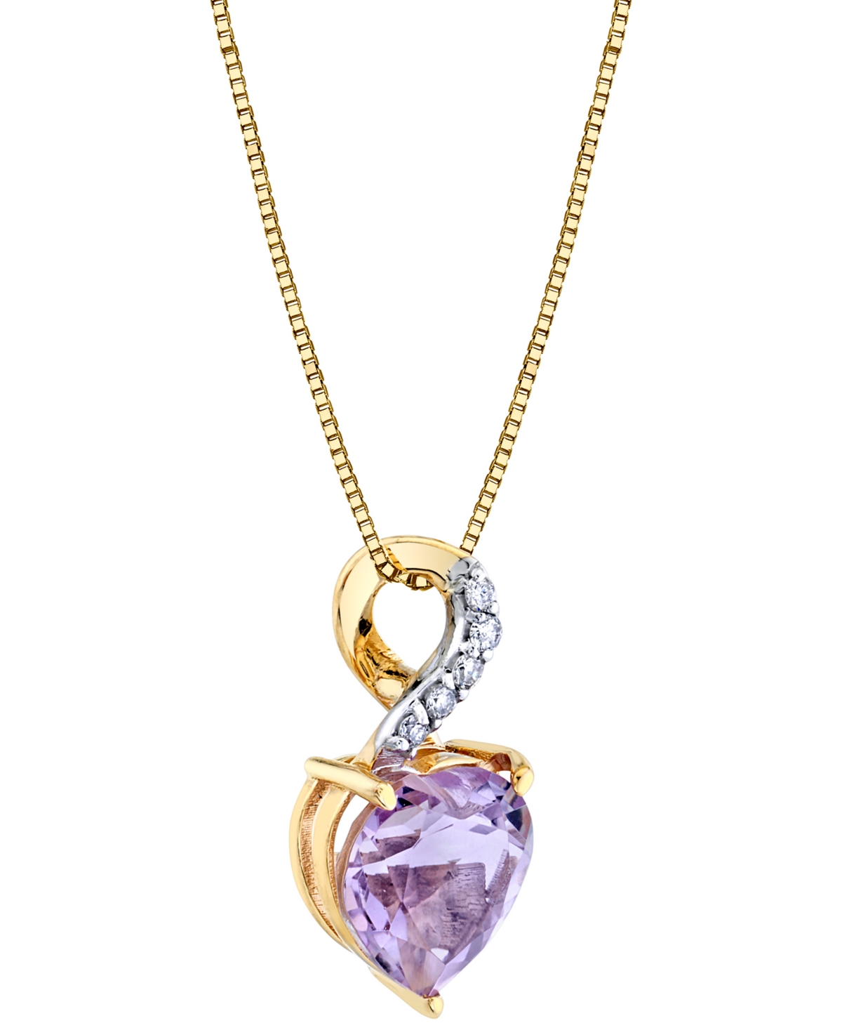 Pink(1-3/4 ct. t.w.) & Diamond Accent Infinity Heart 18