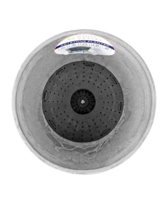 Artstone Dolce Round Planter 7 x 9" Grey