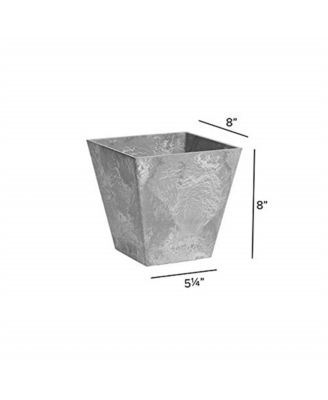 35080 Ella Square Planter Gray 8 inch