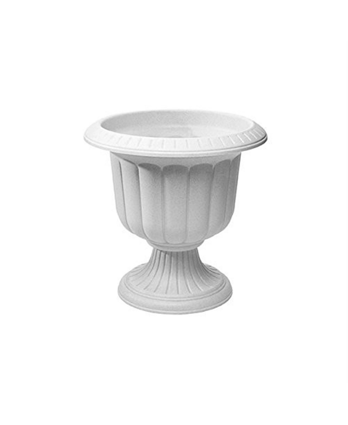 Classic Urn Plastic Planter Stone Colored - 14 Inch Pack of 1 - Grey