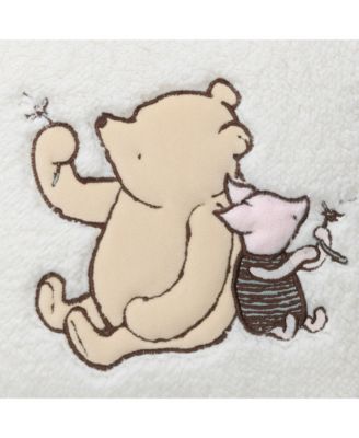 Storytime Pooh Soft Faux Shearling Nursery Throw Pillow - Cream