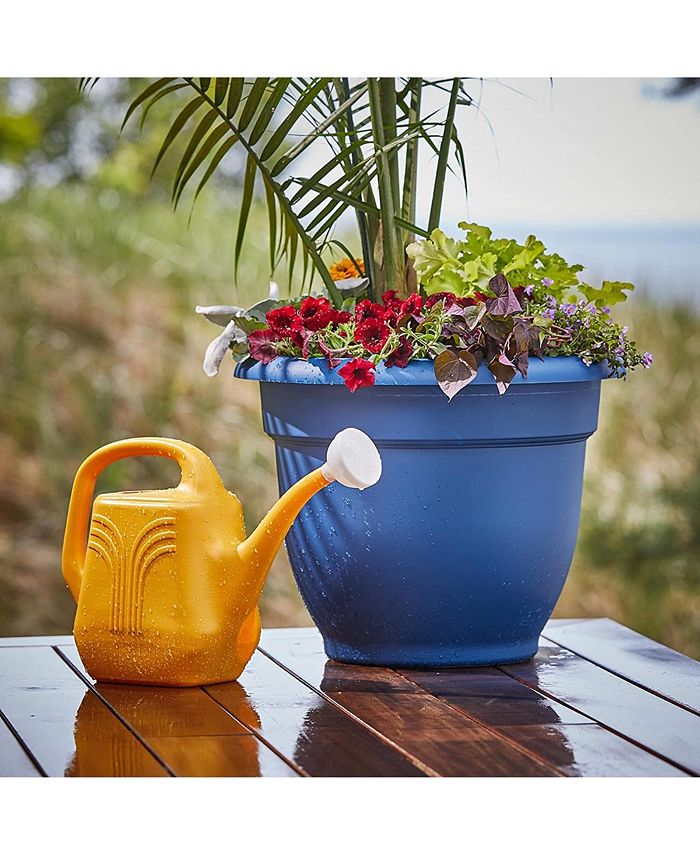 Bloem Deluxe Plastic Watering Can, Earthy Yellow, 2.5 Gallons Macy's
