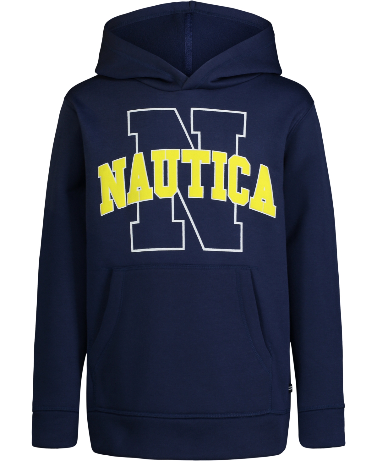 Nautica Little Boys Old School Solid Pull Over Hoodie In J Navy