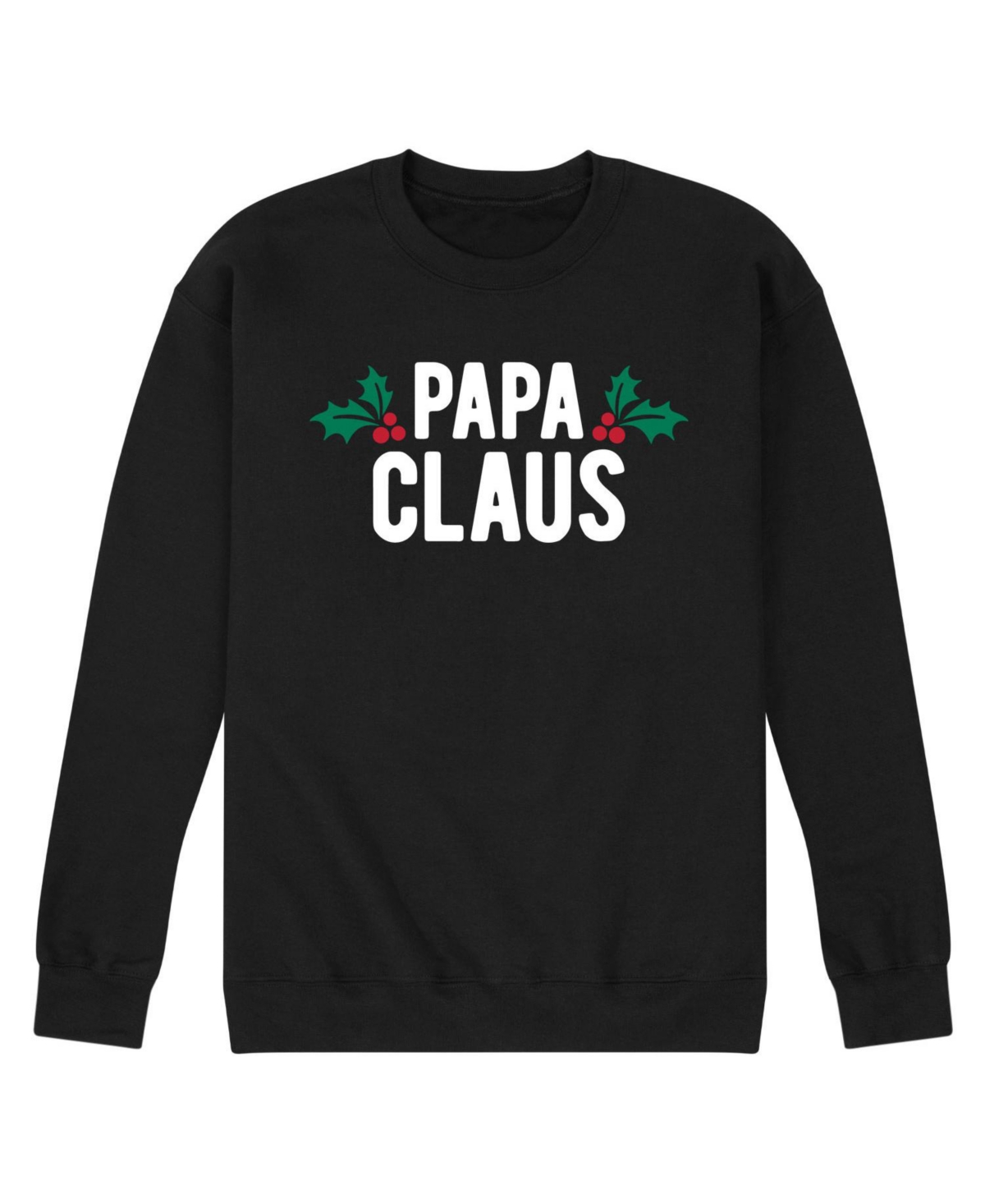 Airwaves Men's Papa Claus Fleece T-shirt In Black