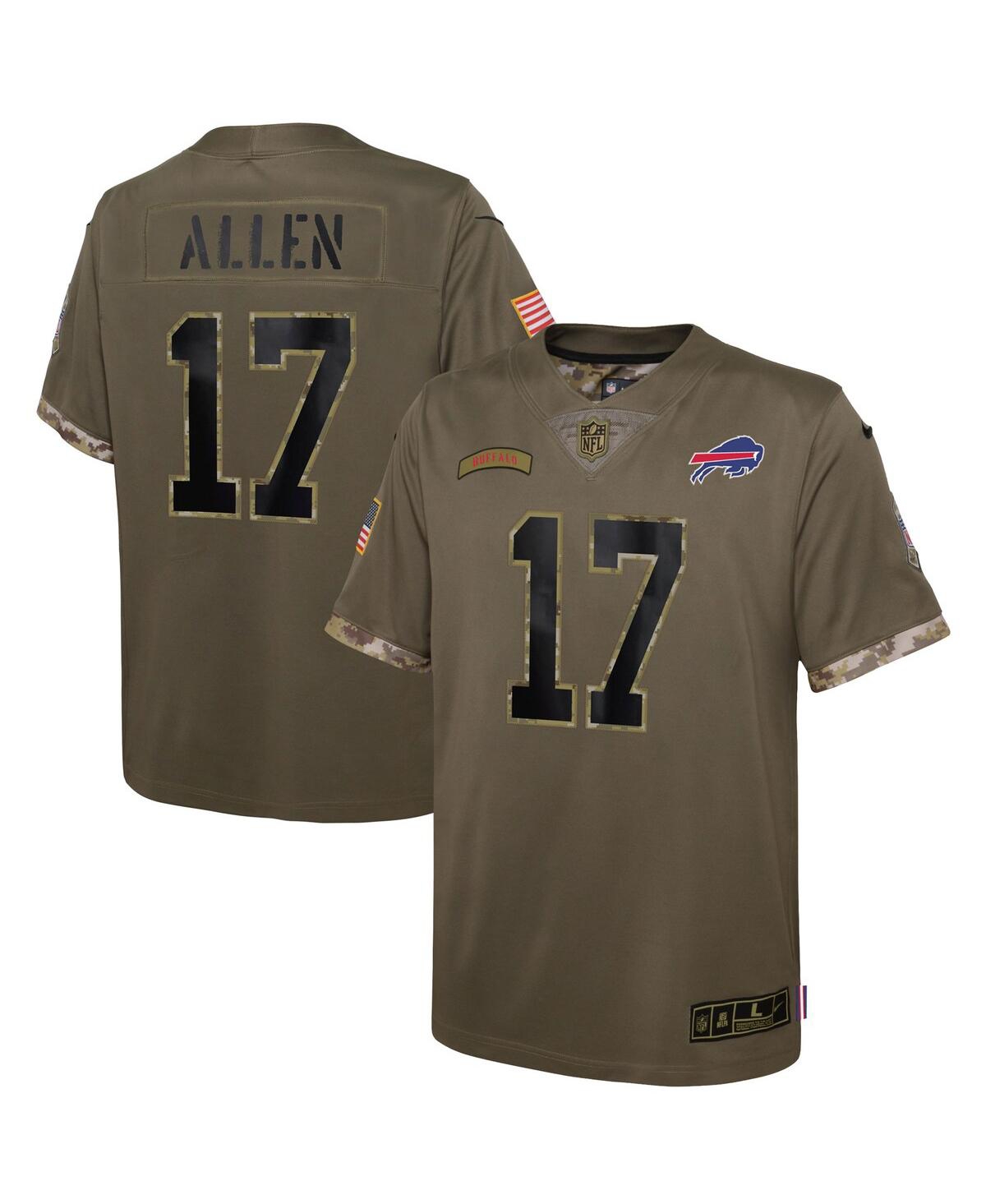 Youth Boys Nike Josh Allen Olive Buffalo Bills 2022 Salute To Service Player Limited Jersey