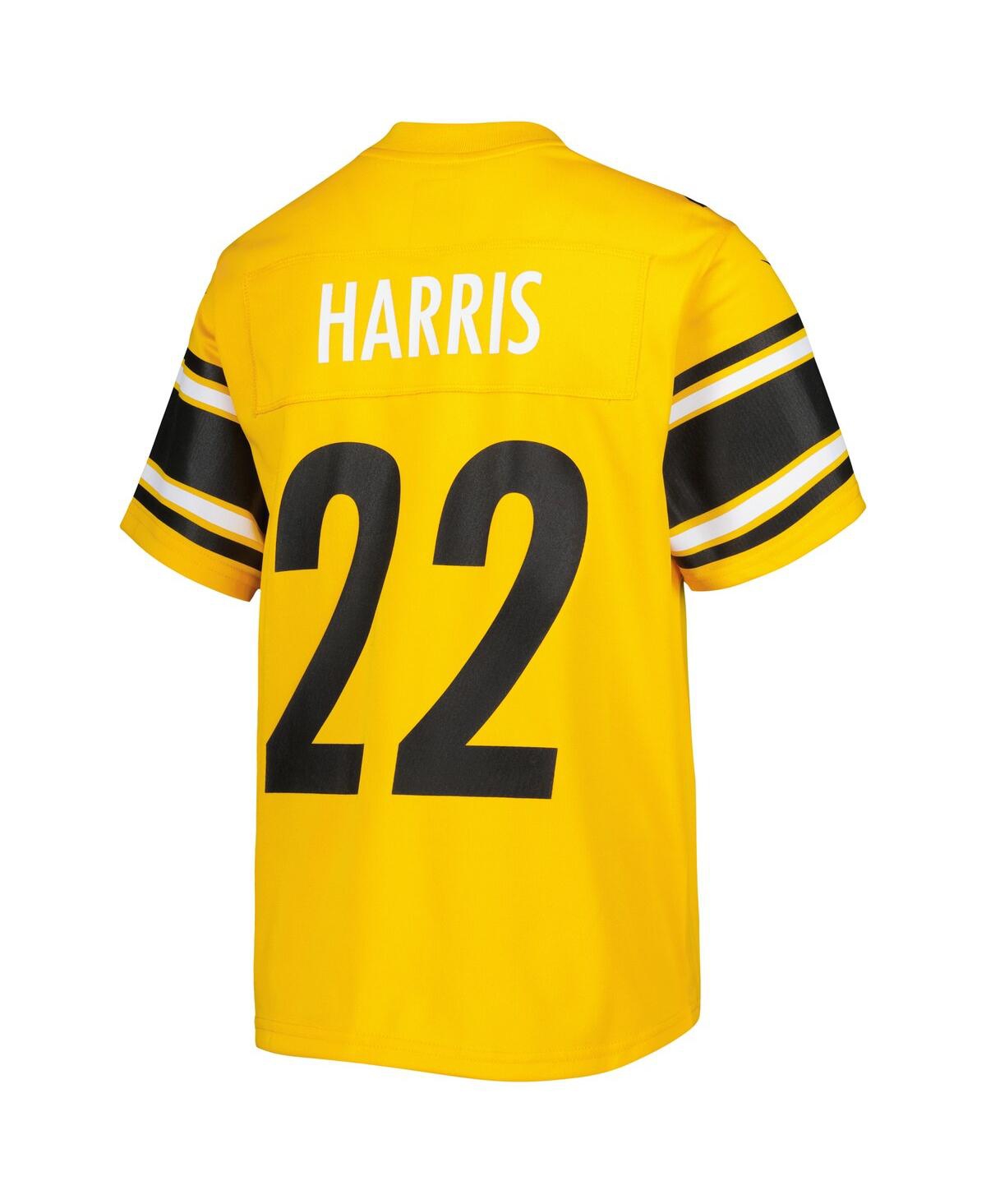 Big Boys Nike Najee HarrisPittsburgh Steelers Inverted Game Jersey - Gold