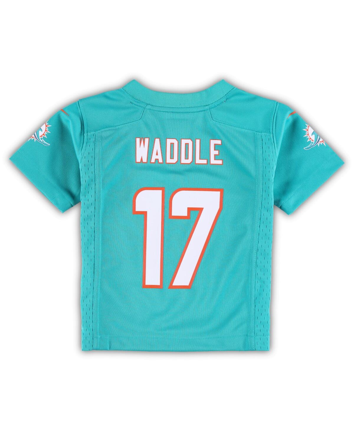 Toddler Boys and Girls Nike Jaylen WaddleMiami Dolphins Game Jersey - Aqua