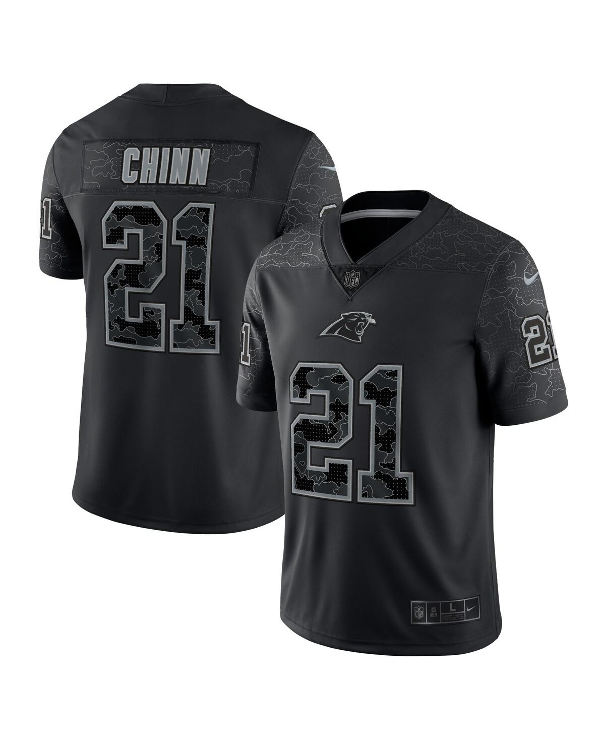 Men's Nike Jeremy ChinnCarolina Panthers Rflctv Limited Jersey - Black