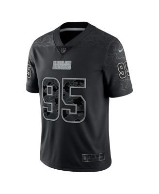 Nike Men's Myles Garrett Black Cleveland Browns RFLCTV Limited