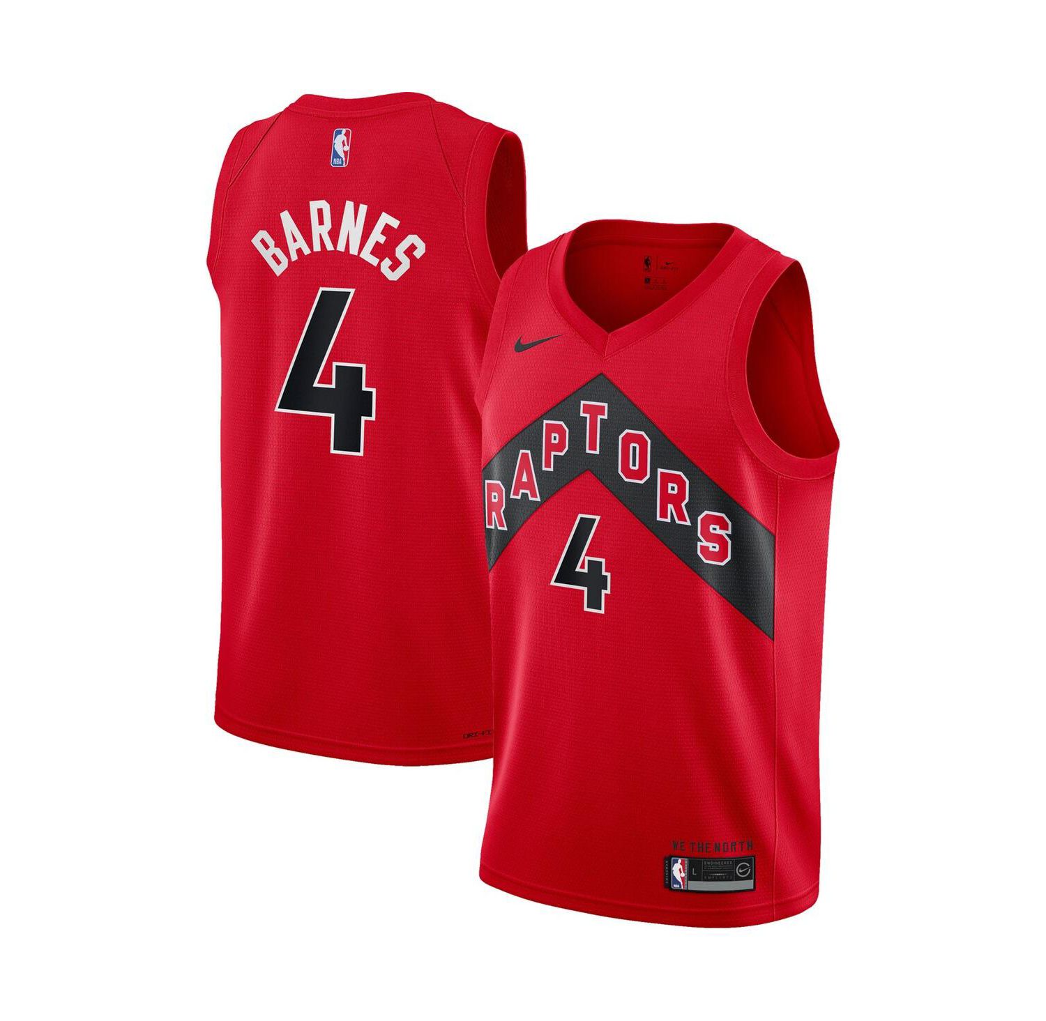 Big Boys Scottie Barnes Red Toronto Raptors 2021/22 Swingman Jersey - Icon Edition