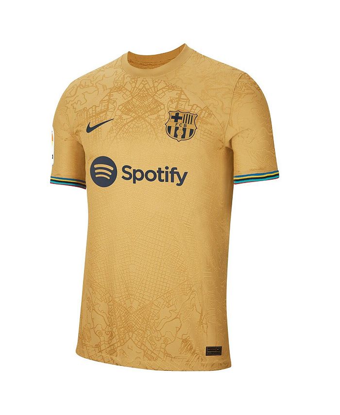 Nike Men's Yellow Barcelona 2022/23 Away Authentic Blank Jersey - Macy's