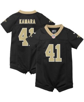 New Orleans Saints Nike Home Jersey Romper - Black - Alvin Kamara - Infant