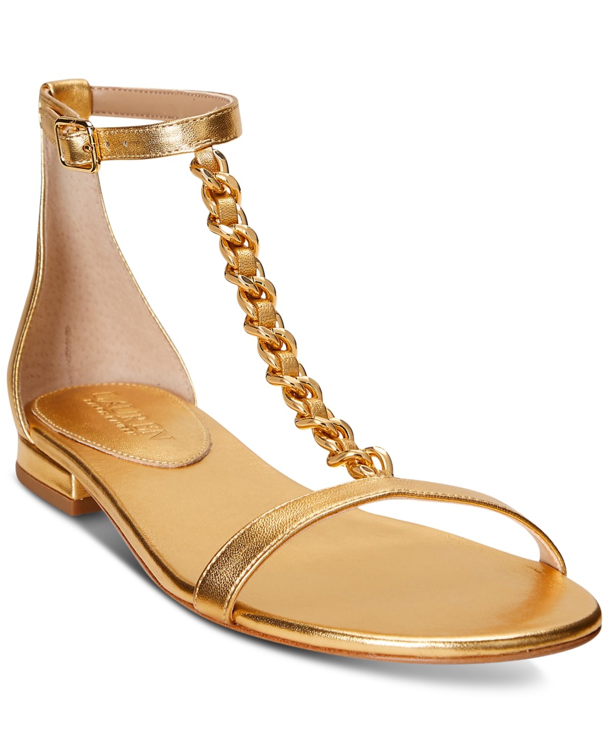 Lauren Ralph Lauren Sandals In Gold