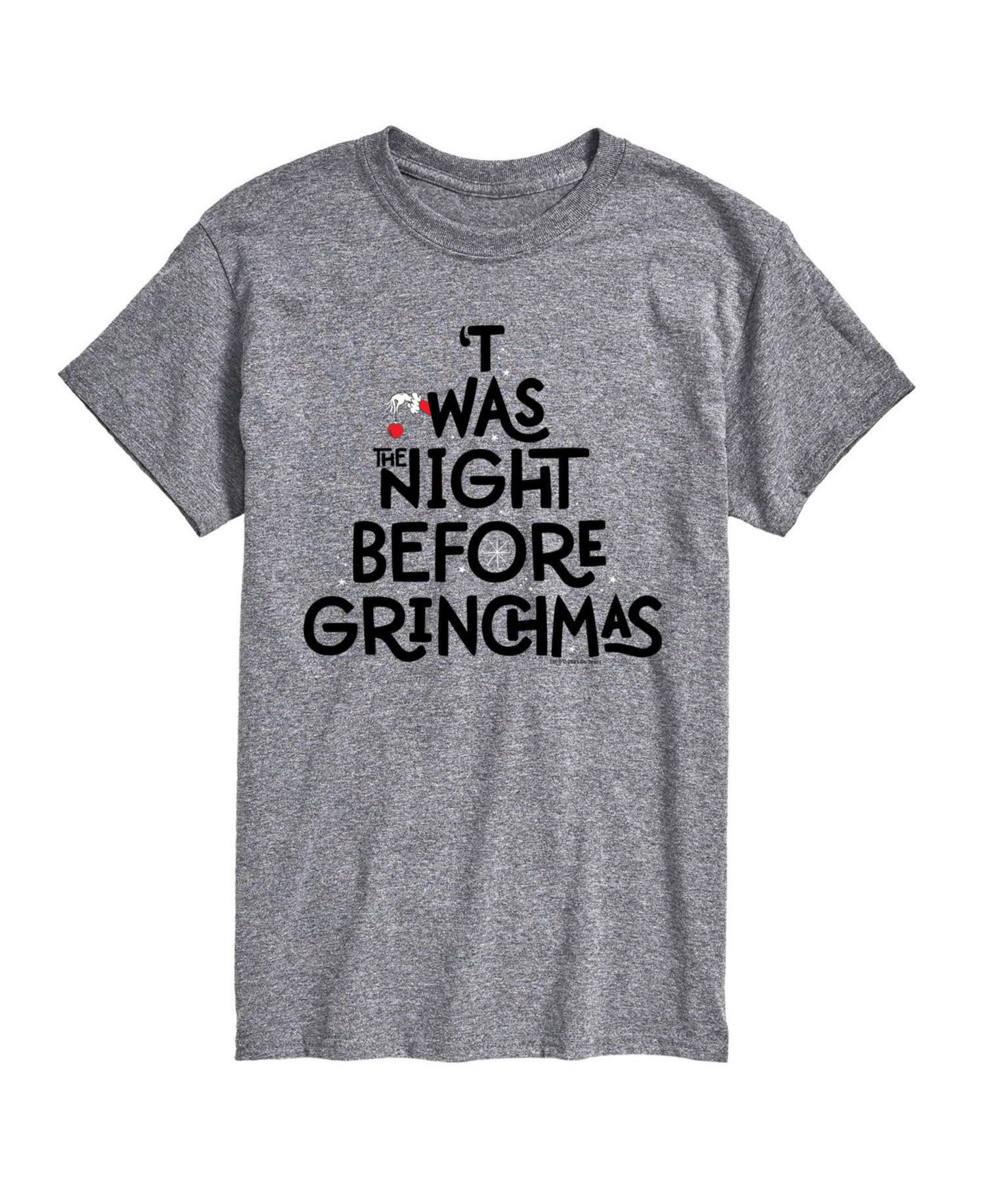 Мужская футболка AIRWAVES Dr. Seuss The Grinch Night Before Christmas Graphic, цвет: Серый — фото 1