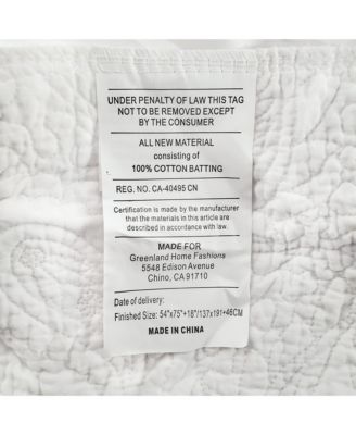 Paisley Quilted 18" Drop Bedskirt, Full