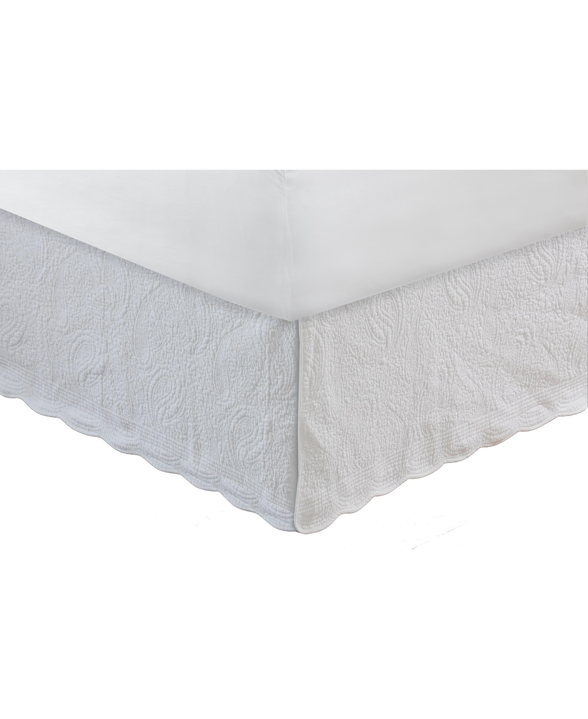 Greenland Home Fashions Paisley Quilted 18" Drop Bedskirt