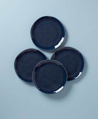 Bay Colors Solid Dinner Plates, Set of 4
