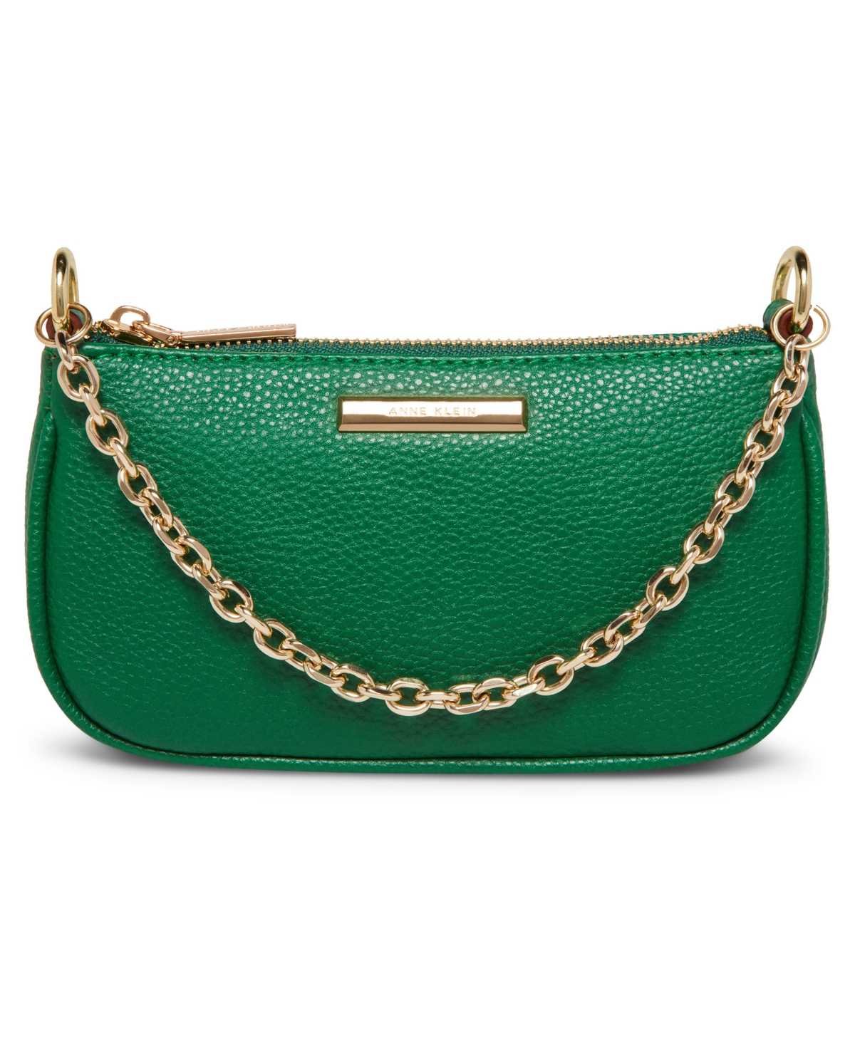 Emerald Green Anne Klein bag. Lots of room, fraying - Depop