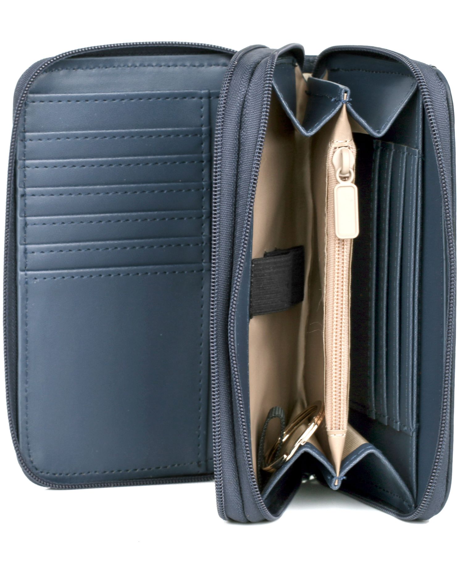 Women's Heiress Double Zip Organizer Wallet