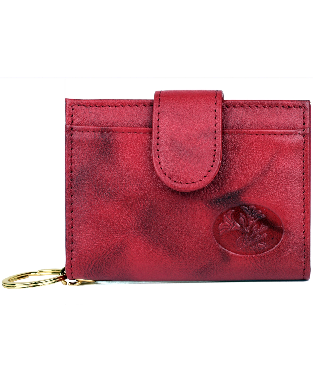 Julia Buxton Women's Heiress Pik-me-up Tab Card Case Wallet In Red