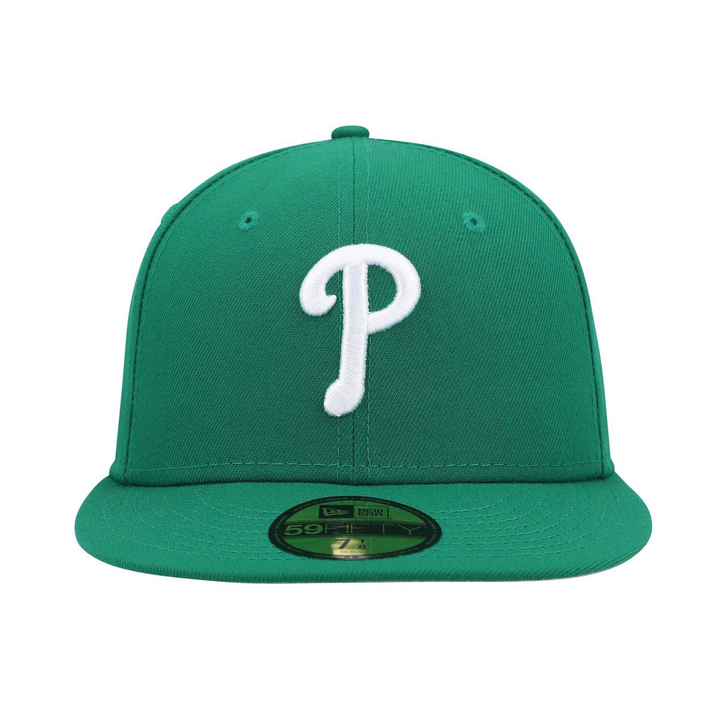 Men's Kelly Green Philadelphia Phillies White Logo 59FIFTY Fitted Hat