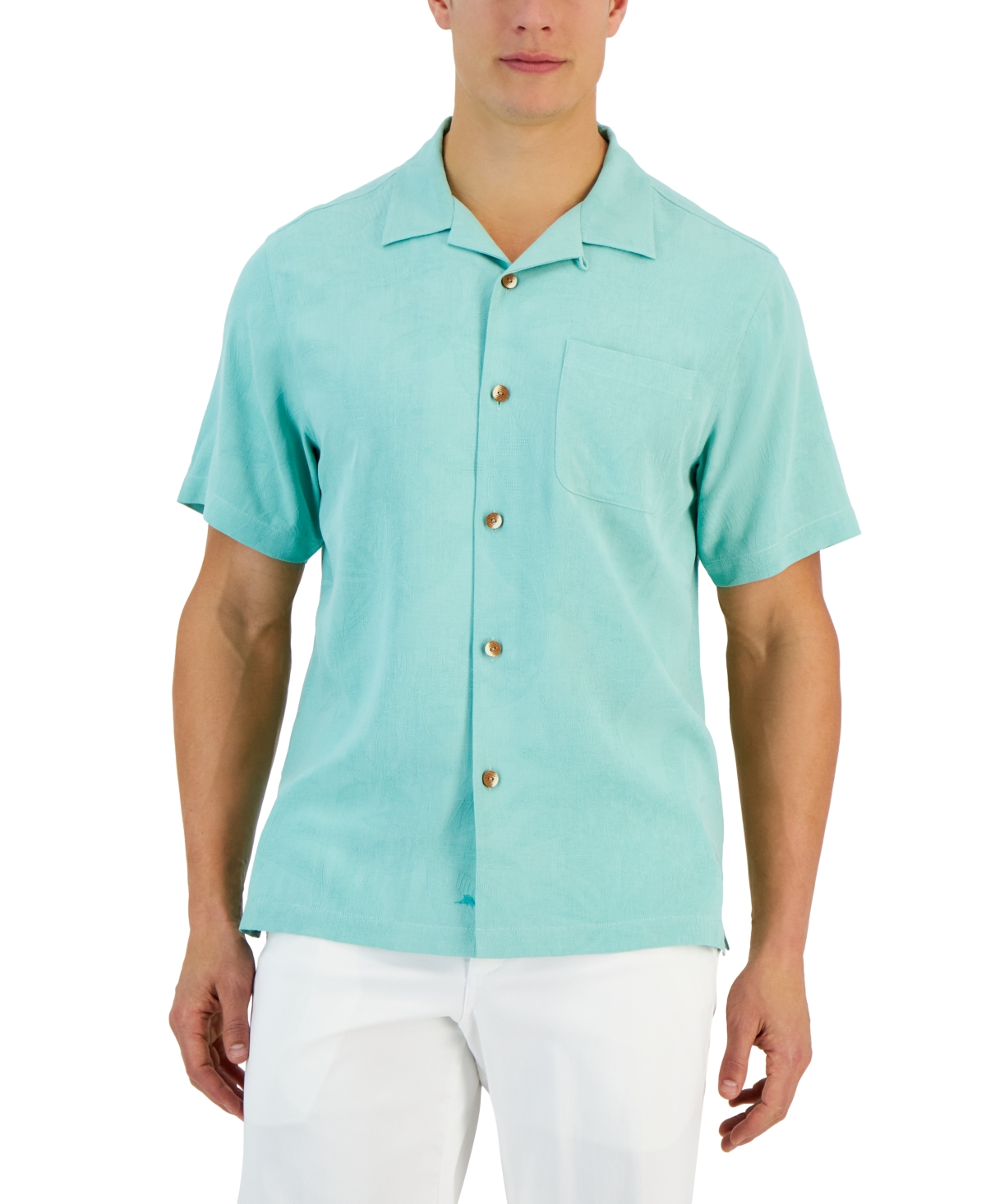 Men's Buffalo Bills Tommy Bahama Royal Hibiscus Camp Button-Up Shirt
