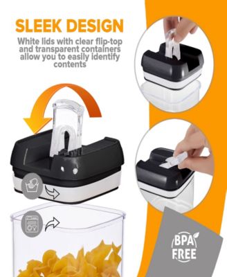 6 Piece Food Storage Containers, 1.2 Liter