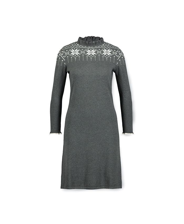 Hope & Henry Women's Fair Isle Sweater Dress - Macy's