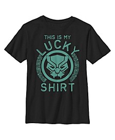 Boy's St. Patrick's Day Black Panther Lucky Shirt  Child T-Shirt