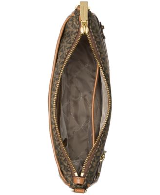 Logo Jet Set Charm Large North South Nylon Crossbody