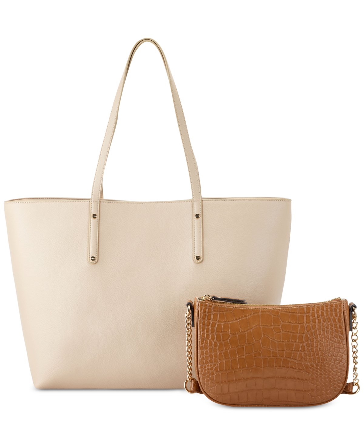 Inc International Concepts Zoiey 2-1 Tote, Created For Macy's In Corn/cathay Croc
