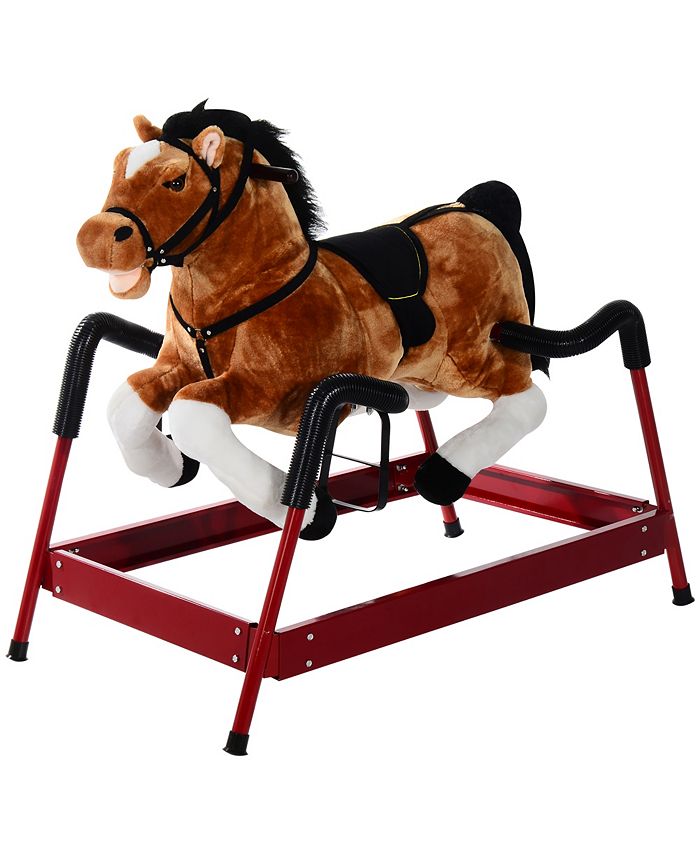 Qaba plush rocking hotsell horse