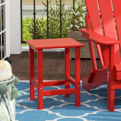 All-Weather Outdoor Patio Poly Adirondack Side Table