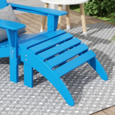All-Weather Outdoor Patio Poly Adirondack Ottoman Footrest